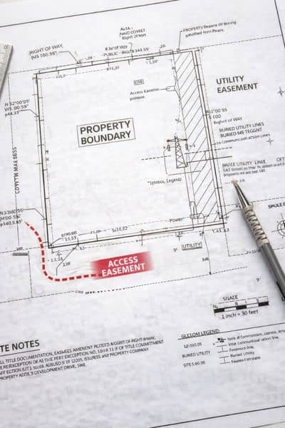 Survey plat map boundary easement plan - ALTA SURVEY Colorado Detailed survey plan showing property boundaries, easements, and measurements from an ALTA land survey used during due diligence